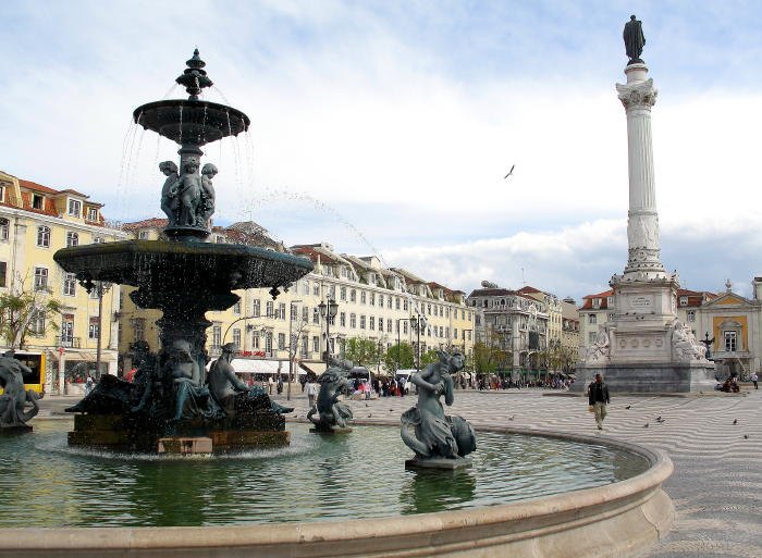 Réplica de la fuente en el Rossio, Lisboa
