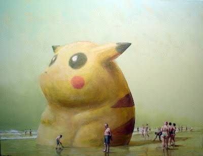 Emilio Reato, figura popular gigante en la playa.