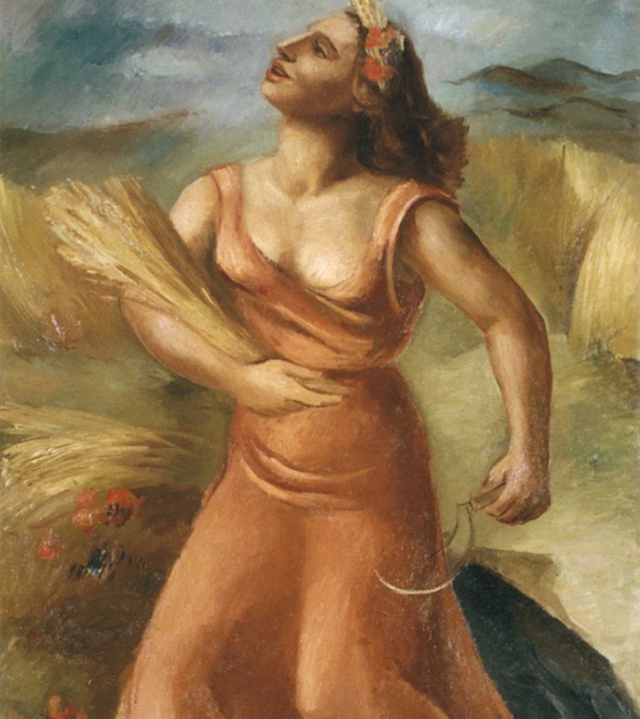 «Ceres» (1933), de Raquel Forner: figura femenina con espigas de trigo.